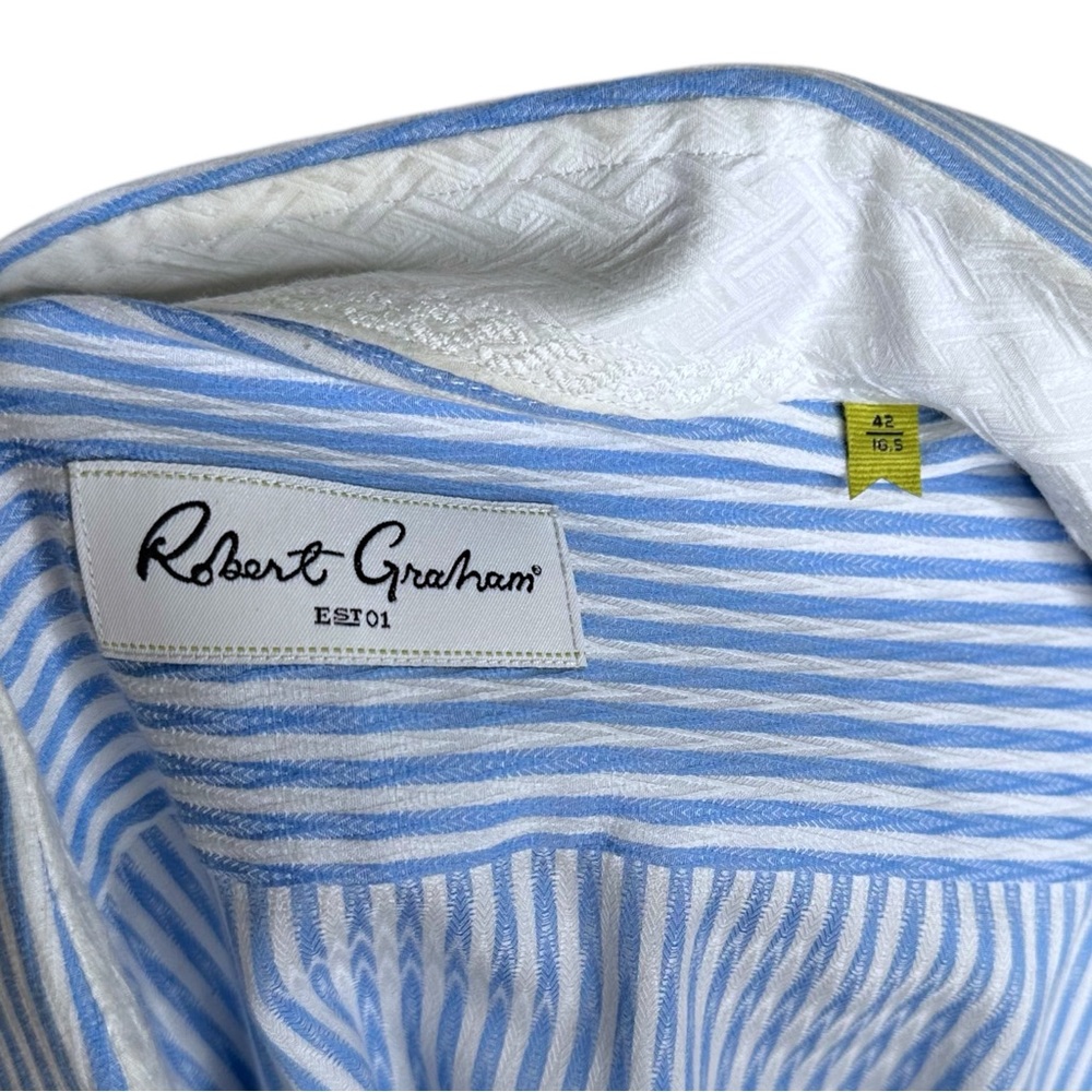 Robert Graham Striped Button Down Shirt - Picture 6 of 7